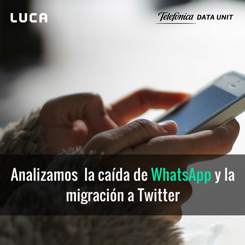TefTechAIoT's tweet photo. [BLOG] Last week's WhatsApp crash led to a flurry of tweets - and plenty of  information 📈 Read our analysis (ES): https://t.co/NUG31NtUZp https://t.co/5tEqNhSSrH