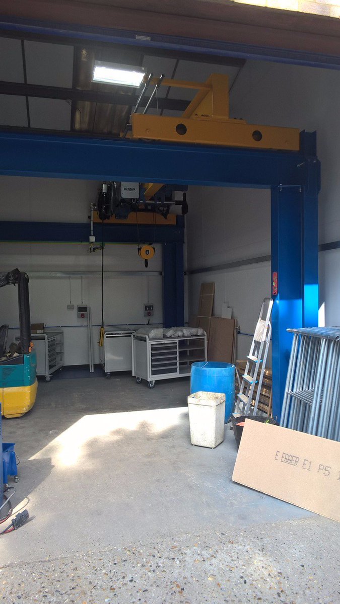 New crane installed in our new toolroom ! #toolmaking #ukmfg #plastic
