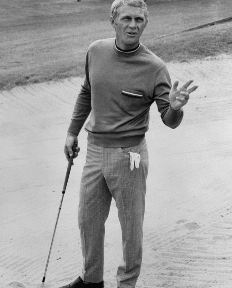 FModernist's tweet photo. Playing "a round" with Steve McQueen ! https://t.co/hEo8u2qTSu