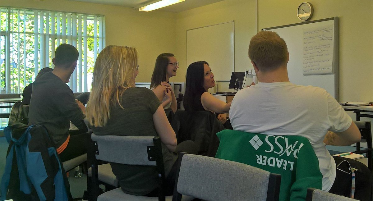Sensational @CumbriaUniYCW students devising the World's Best #youthandcommunity programme.