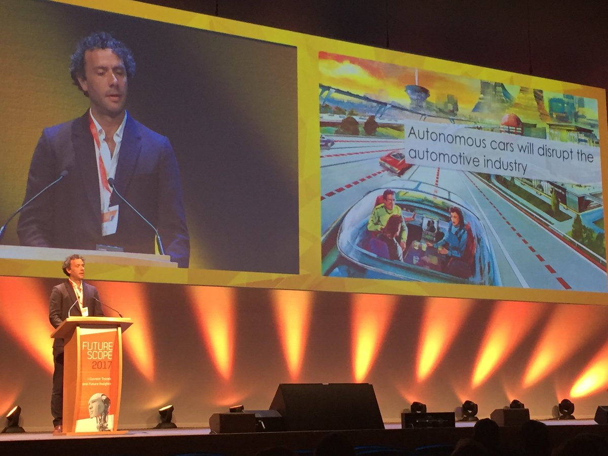 GTS__HQ's tweet image. @GTS__HQ CEO Peter Soutter takes the main stage #FutureScope discussing an #autonmous future and #demandprediction! #GTS