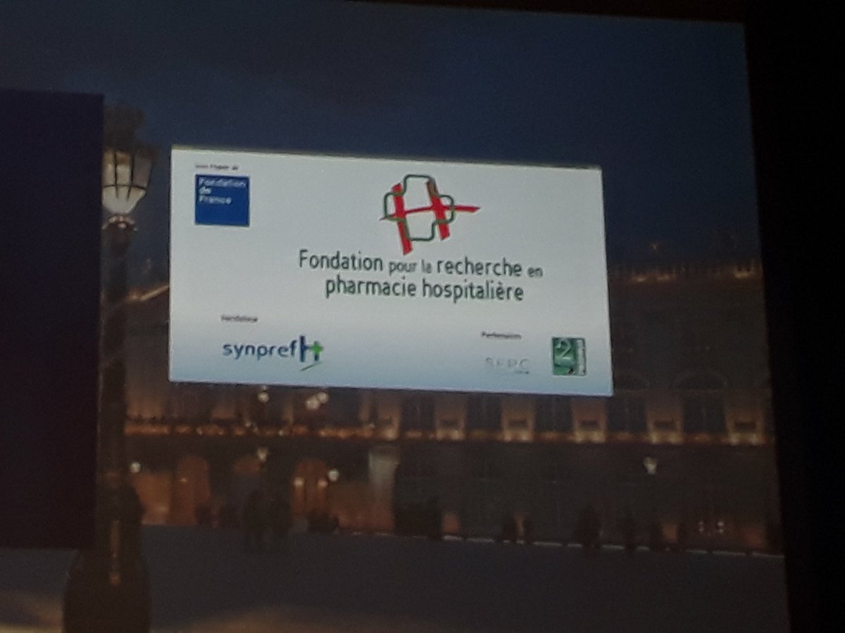 synprefh's tweet photo. Présentation de la fondation pour la recherche en pharmacie hospitalière #hopipharm17 https://t.co/ymWbeDQ63z