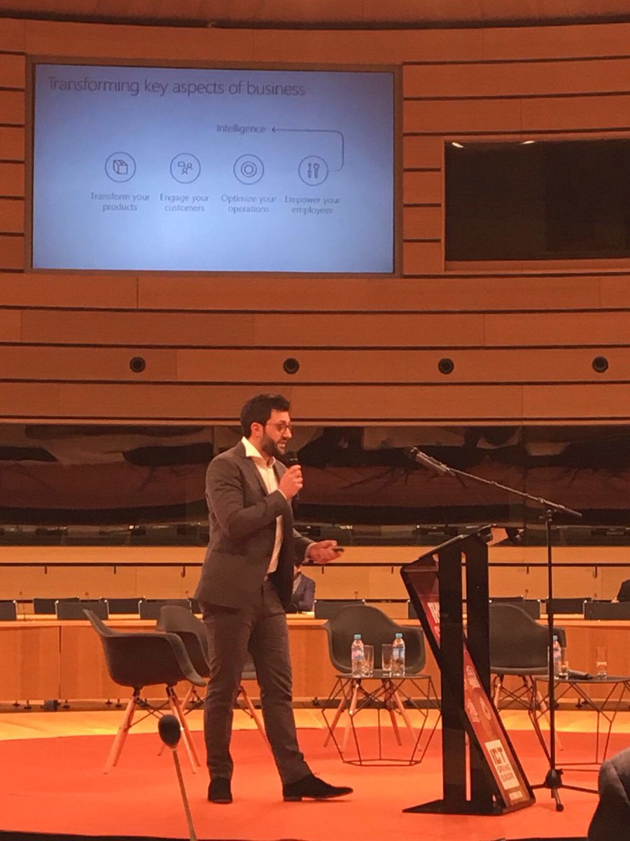 WIZATA's tweet photo. "For an #AI project to work, you should focus on concrete business issues rather than tech" @wbrjln at @ICTSpring #Industry40 #InduTech https://t.co/4NBUZ1wXZ3