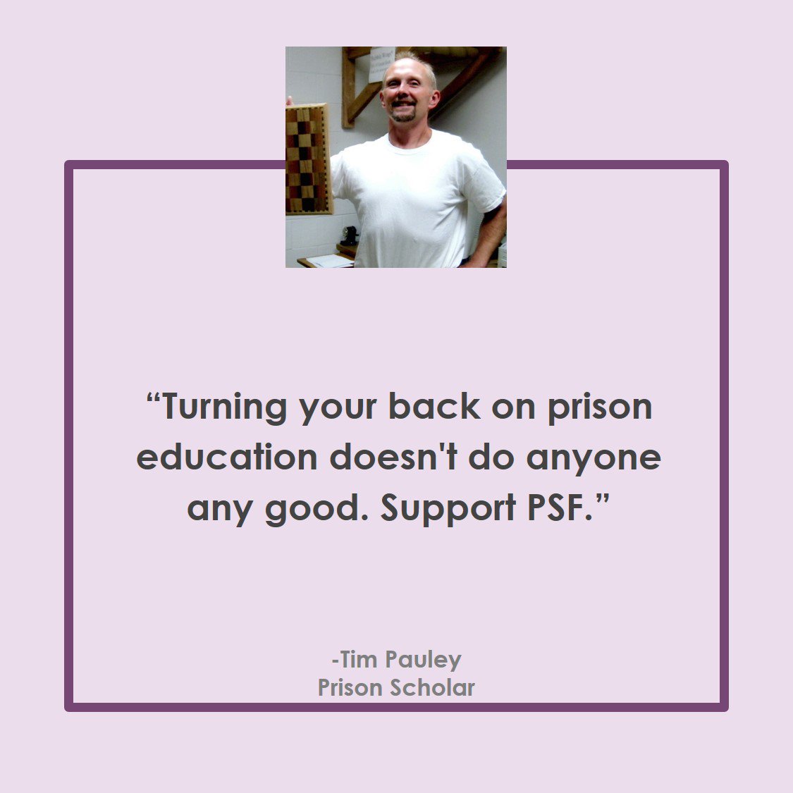 Prisonscholars's tweet photo. Without #education, #inmates can't #improve themselves. We can giving them another way #TP_PSF #SupportPSF: https://t.co/3MvflPJfSA https://t.co/A2Xsf14qtx