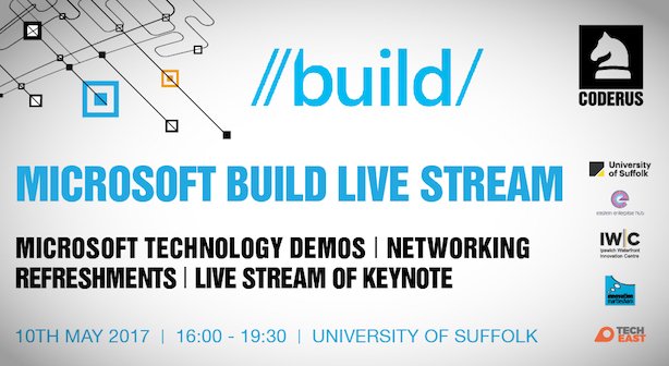 Todays the day! #MicrosoftBuild17 is happening! Slight change to proceedings. Live stream starts at 4pm and doors will be open from 3pm