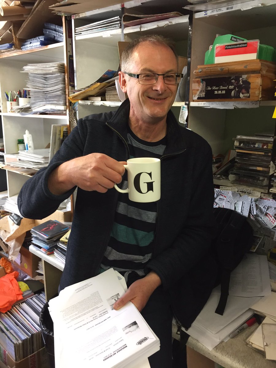 Crash_Records's tweet photo. Just had a visit from @graham1471 author of #LastShopStanding We even found a suitable cup for his @YorkshireTea https://t.co/2BcgQPTZDn
