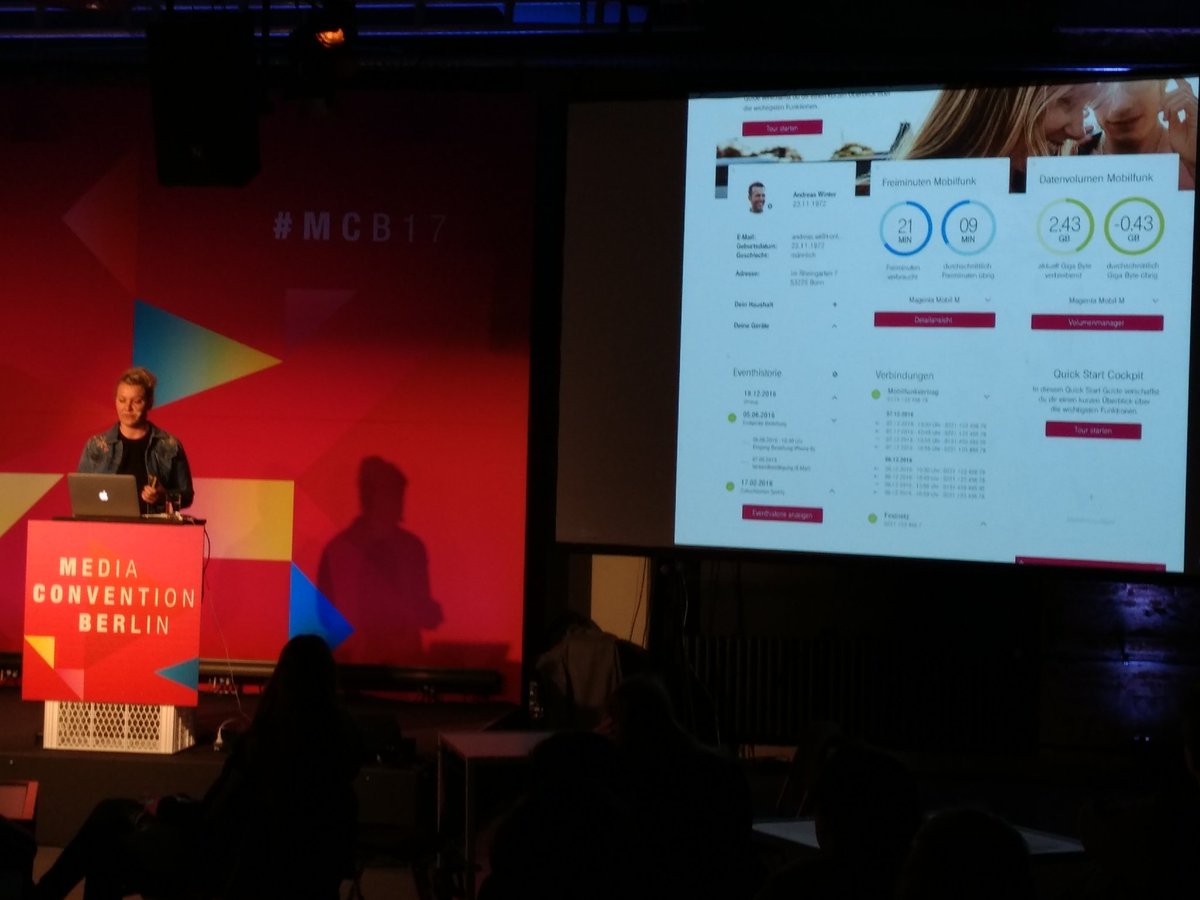 tolsen's tweet photo. .@clehmi74 von der Deutschen Telekom über "#DataCockpit - Make Data Great Again" #rp17 https://t.co/CJkUJ6UGhS
