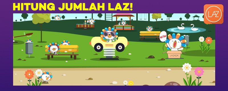 LazadaID's tweet photo. RETWEET &amp; MENTION Jumlah LAZ yang ada digambar ini dgn #RabuMain. Akan ada 2 orang terpilih yang dapetin voucher 100K.^^
#LazadaID https://t.co/skvTs8R9VC