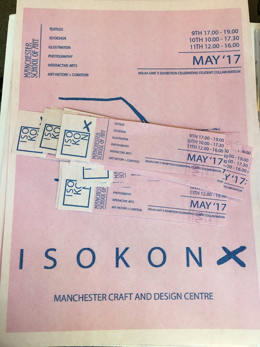 Great Isokon project opening last night <a href="/ProjectUnitX/">Unit X</a> <a href="/ManchesterCraft/">Manchester Craft and Design Centre</a> 3d design, textiles &amp; illustration students exhibition open today!