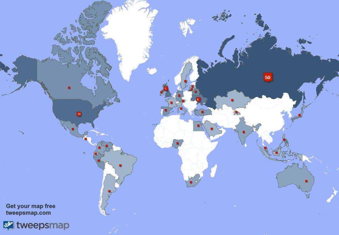 SamFollowah's tweet photo. I have 1 new followers from Russia last week. See https://t.co/8amlLxHIQ6 https://t.co/j0vZEBBJg7