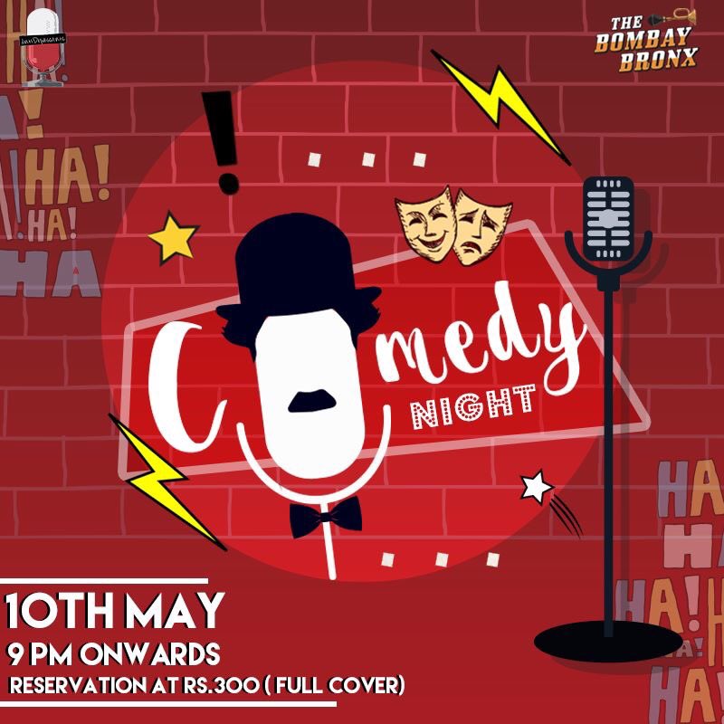 TheBombayBronx's tweet photo. Are you ready to exercise your face muscles at the Comedy Night TONIGHT!! 
Get ready for an evening filled with laughter and joy! https://t.co/gsoz9h8yVs