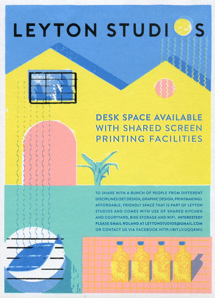 Desk Spaces available at Leyton Studios #leyton #studio #design #screenprinting