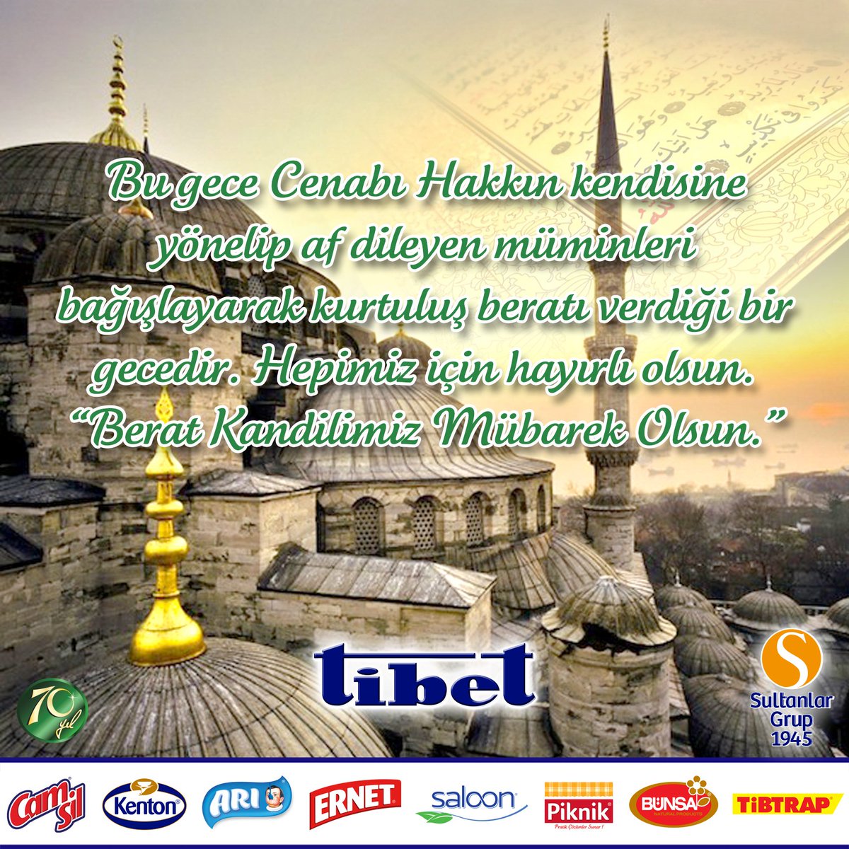 Ramazan ayının müjdecisi Berat Kandilimiz mübarek olsun &lt;3