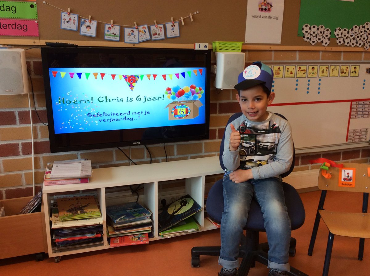 Mgroep1E's tweet photo. Hoera! Chris is 6 jaar! Gefeliciteerd met je verjaardag! https://t.co/uXaHyvsQ8Z