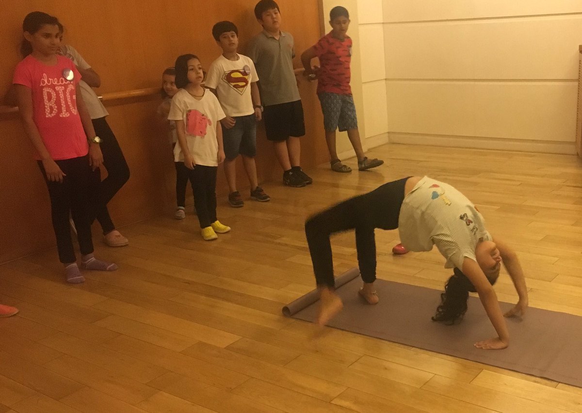 HyattRegencyPNQ's tweet photo. Day 3 #CampAtRegency turns into #wellness #camp today with a #yoga session https://t.co/mP9RW48thl