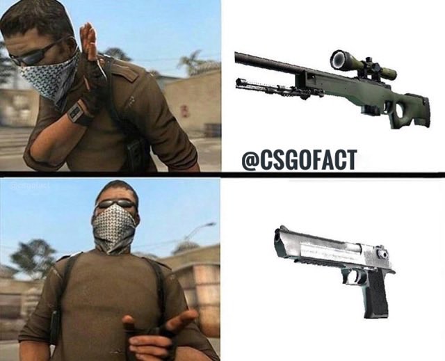 FACTCSGO's tweet photo. Deagle is my AWP ๐๐ป๐๐ป๐ #csgofact #csgo #deagle #awp #gaming #pc #cs #amazing #shot #kill #photo #counter https://t.co/Rdm0ReyxSd