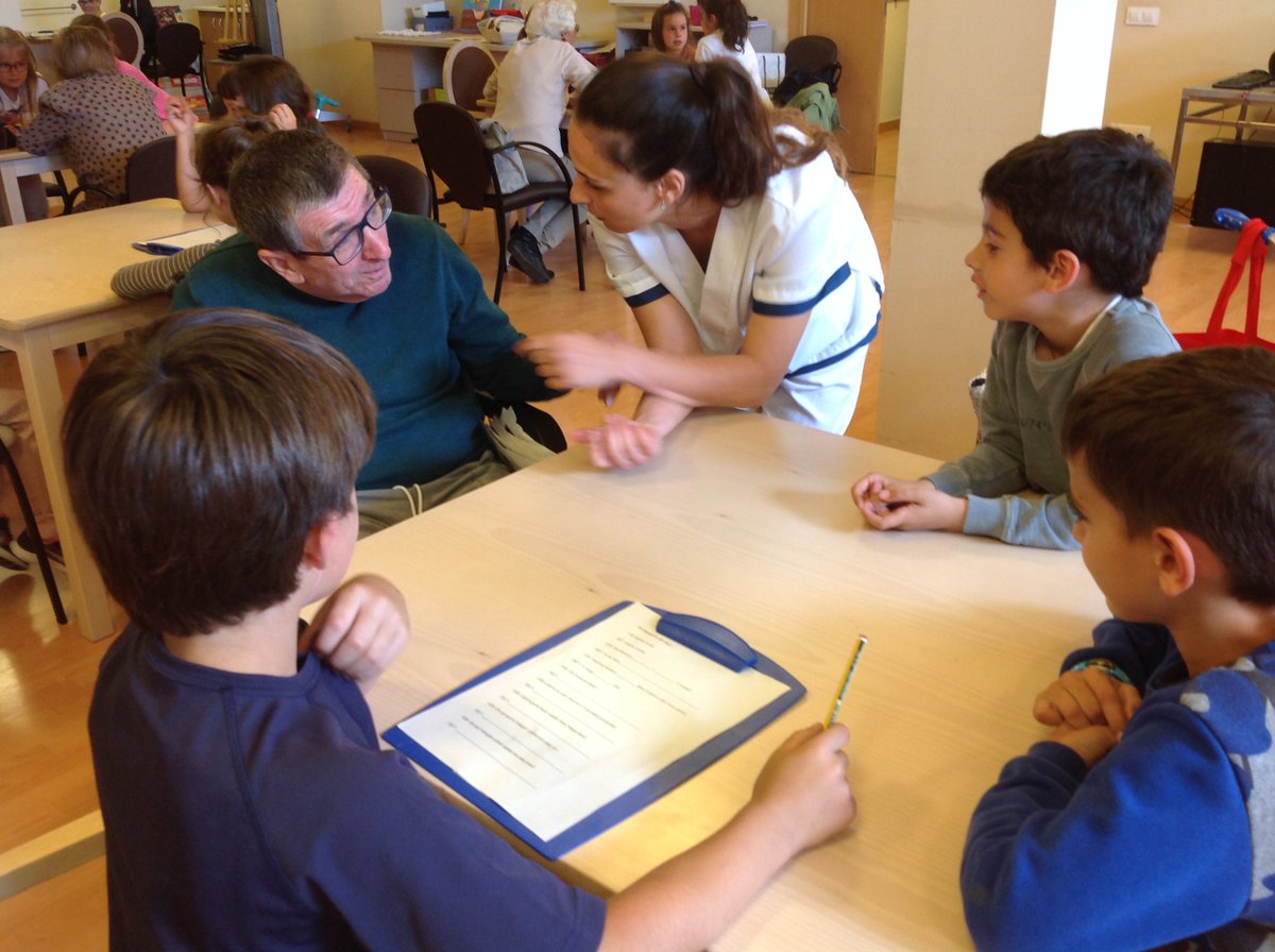 2BC Castellano students interviewed the elders at Erit about their jobs. Way to combine real world and academic concepts.