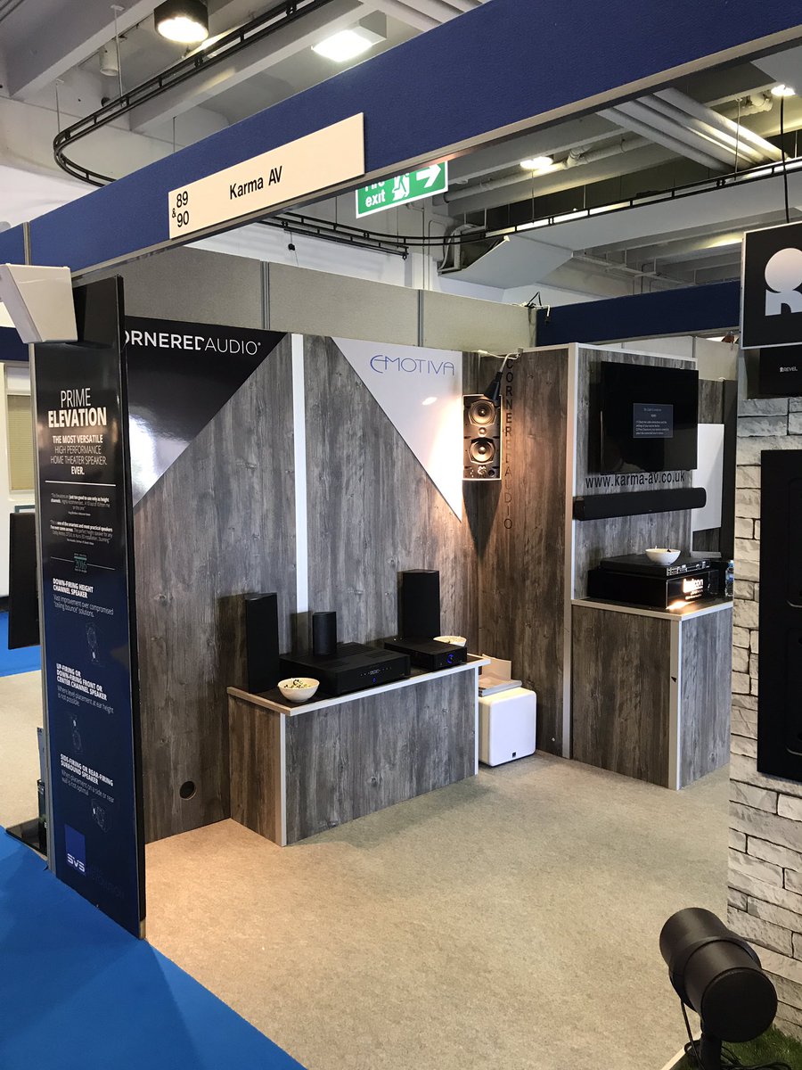 karmaav3's tweet photo. We are now underway at #EILIVE17, pop by and see excellent new @RevelSpeakers @lexiconpro #corneredaudio products #liveinstall @Install_Mag https://t.co/MMTZg3woPY