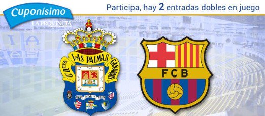 Deportes_lp's tweet photo. CONCURSO | Este domingo, @UDLP_Oficial - @FCBarcelona_es en el #GranCanaria. Sorteamos 2 entradas dobles. ➡ https://t.co/QQgmxEPaWV https://t.co/eFDBPPL0Y1