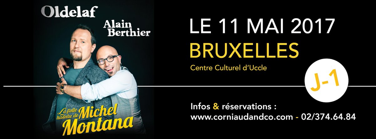 CorniaudAndCo's tweet photo. A demain au Centre Culturel d'Uccle ! #Oldelaf #AlainBerthier 😀 https://t.co/3h7b6u4pvs
