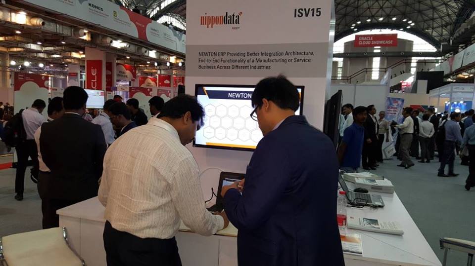 NipponData's tweet photo. NEWTON solutions-with a deep understanding for the specific industry #US #Africa #Canada #UK
#oowIndia
@Oracle_India
#NipponData @ ISV15 https://t.co/biKlC1Wtrx