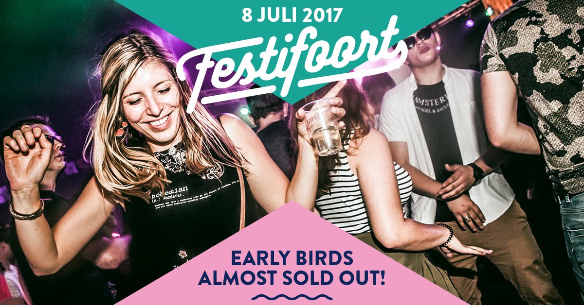 Alleen vandaag nog verkrijgbaar; de  allerlaatste Early Birds. Scoor snel jouw kaartje voor maar €20!
TICKETS >> bit.ly/2qMt3Jk