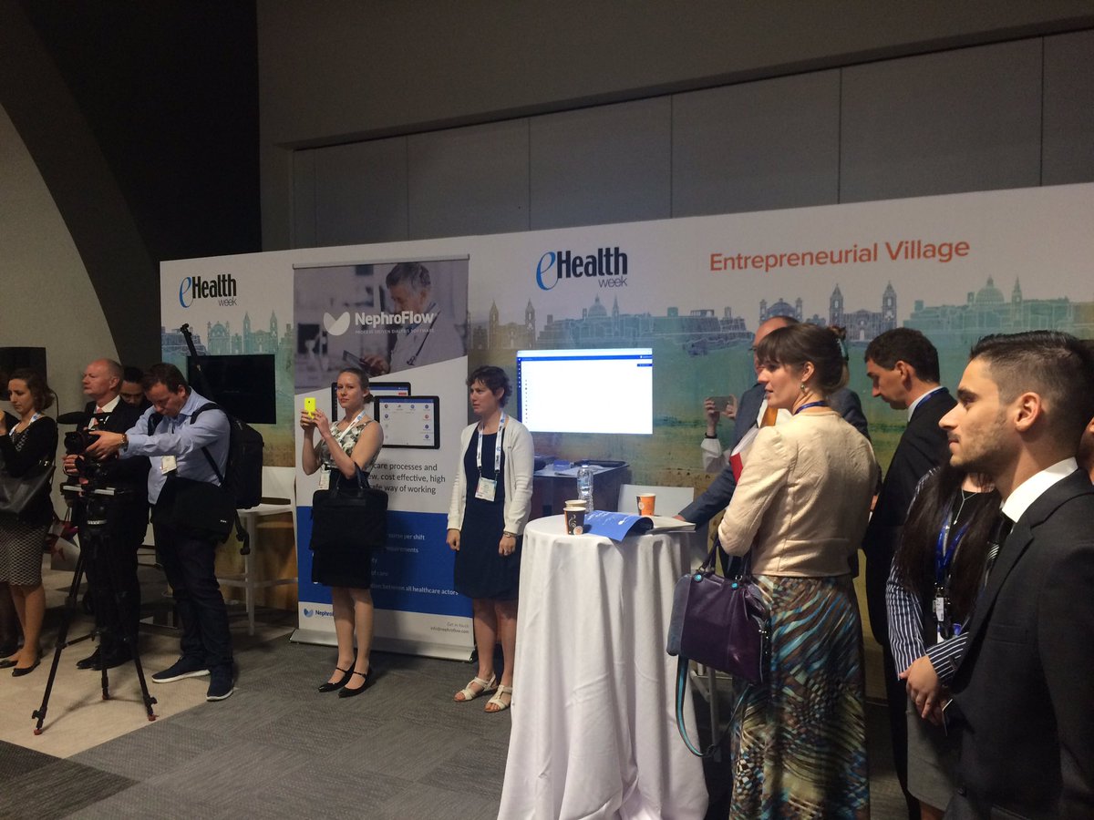 Proud to show our product at the #eHealthWeek in Malta! Excited about the #eHealth adoption award presentation tomorrow!