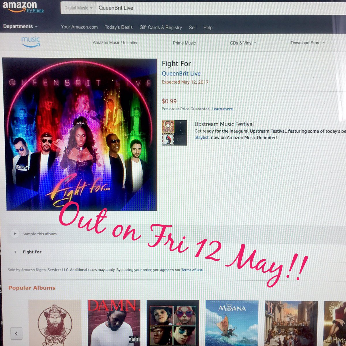 CarleneGraham's tweet photo. Amazon ready! 💃🏽 #QueenBritLive #FightFor #AvailableFriday https://t.co/wSMyzSVZT9