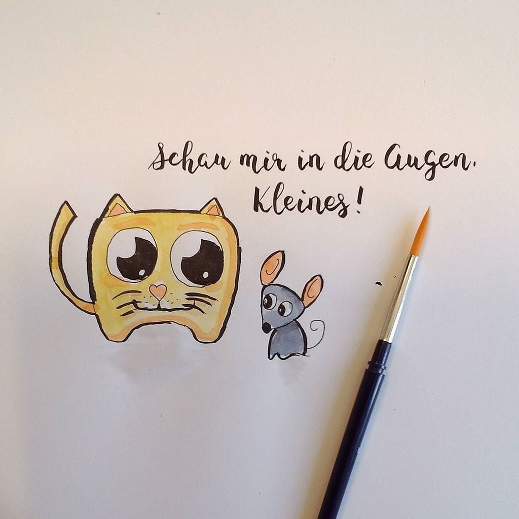 desORmad's tweet photo. „Schau mir in die Augen, Kleines!“ (#letterattackchallenge von @FrauHoelle)
#lettering #handlettering #brushlette… https://t.co/tJ3UbiBgQY https://t.co/hB4czeV2EG