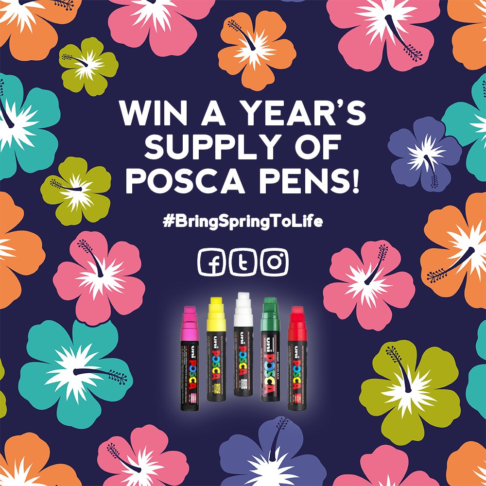 inkygoodness's tweet photo. [Competition] Get creative &amp; *WIN* a year's supply of Posca pens → https://t.co/cxqj3JRocF #BringSpringtoLife #competition #illustration https://t.co/7KmKnnfd7r