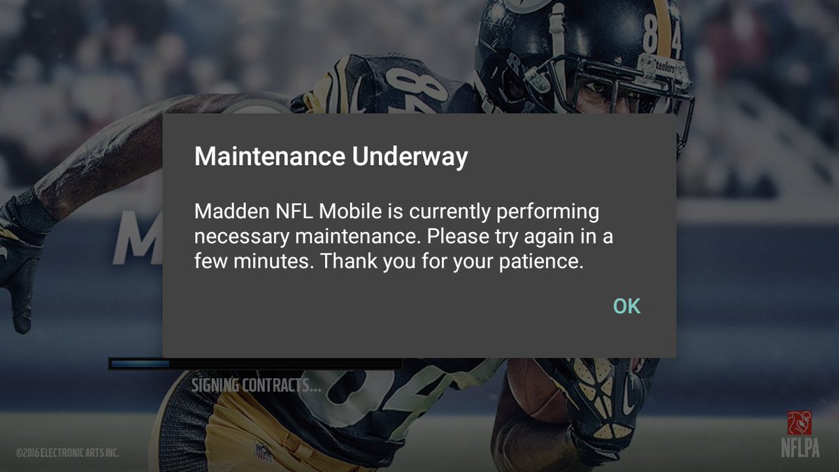 JesusWarriorsM's tweet photo. Okay, @EAMaddenMobile ... How long is this going to take? #aintnobodygottimeforthis https://t.co/0Mw7qkcsPB