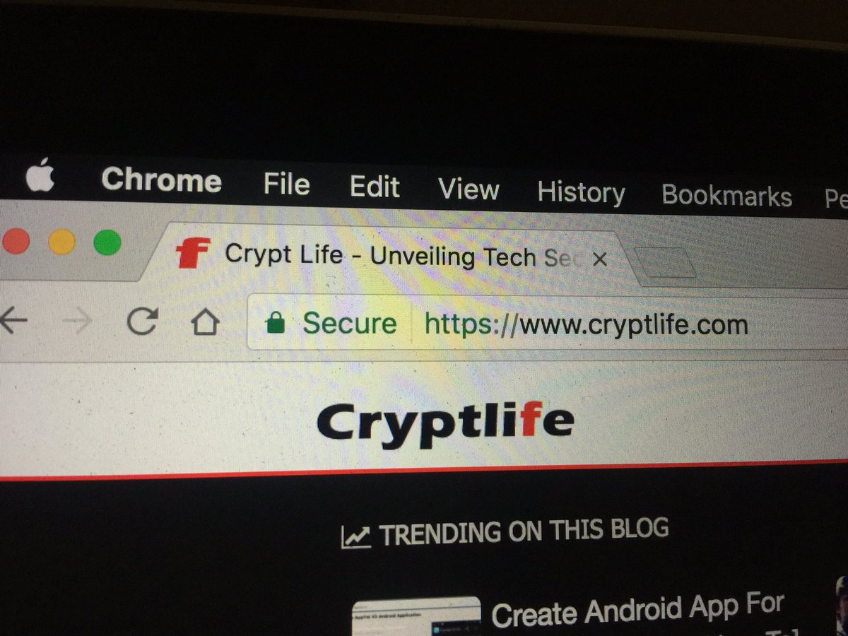 Crypt_Life's tweet photo. We just switched to HTTPS! 😍 https://t.co/IK0OsIZKJN