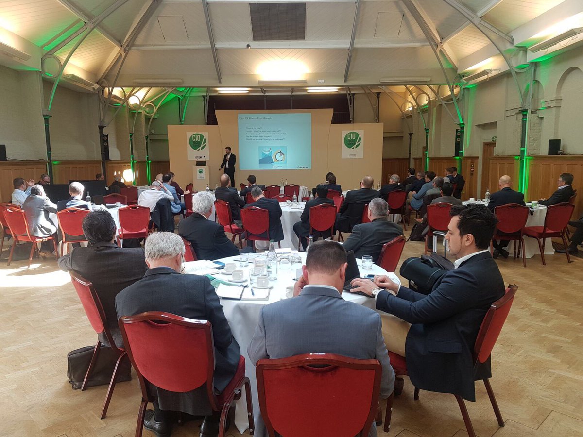 CIOFocusSummit's tweet image. Hugely valuable session underway by James from @Tanium #GDPR #breach #ciofs