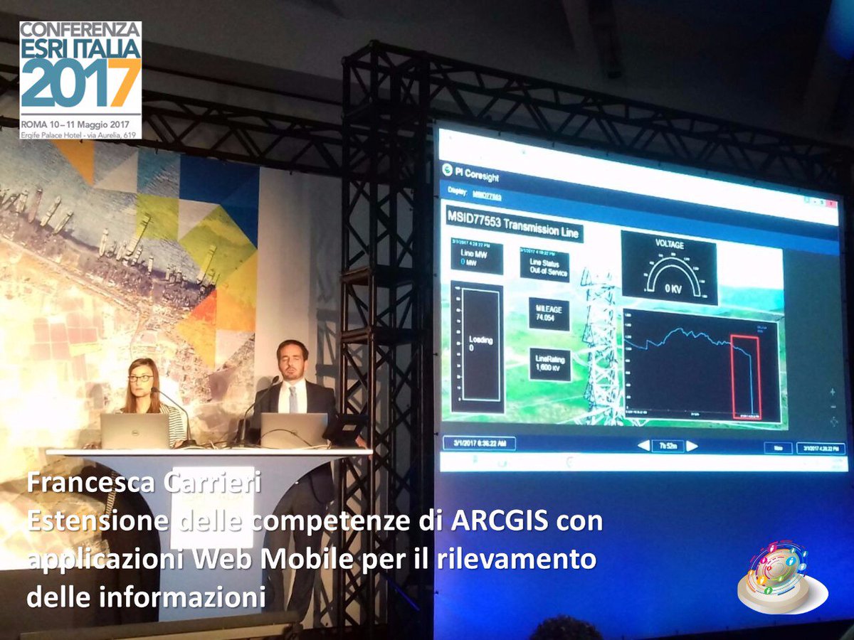 Esriitalia's tweet photo. Francesca Carrieri #webGIS #emergenza #monitoraggio #ArcGISPRO #apps #bigdata #esriitalialive #conesri2017 #thescienceofwhere https://t.co/jwFHy6Mn4T
