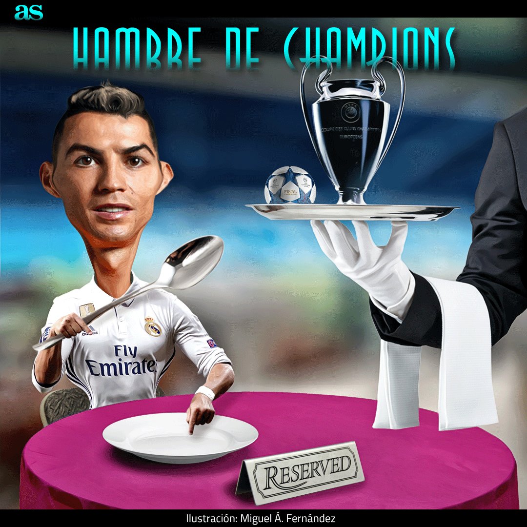 diarioas's tweet photo. .@AS_Graficos | Cristiano tiene hambre de Champions 🔝 🔝 ⚽ ⚽ https://t.co/IYiHPfRdDZ