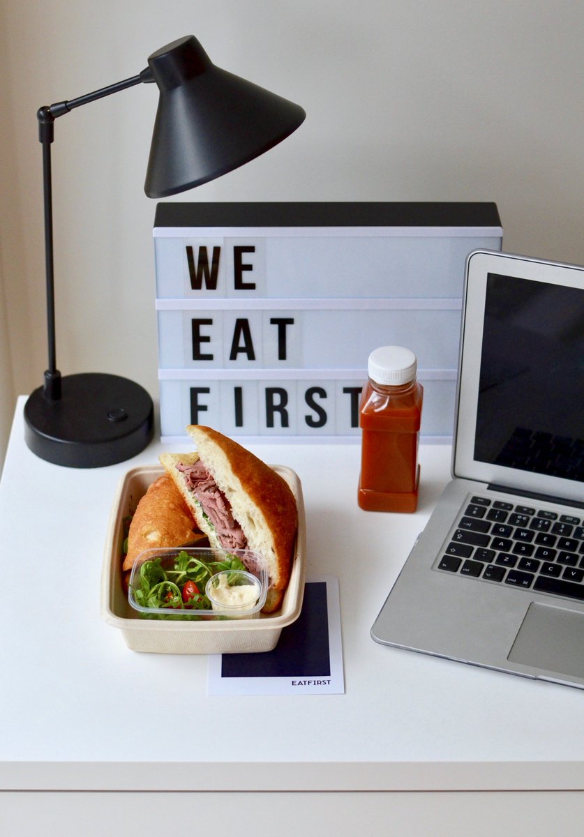 EatFirst's tweet photo. Al desko situation. First we eat than we do everything else :D
#WeEatFirst https://t.co/gekh1IsfdZ