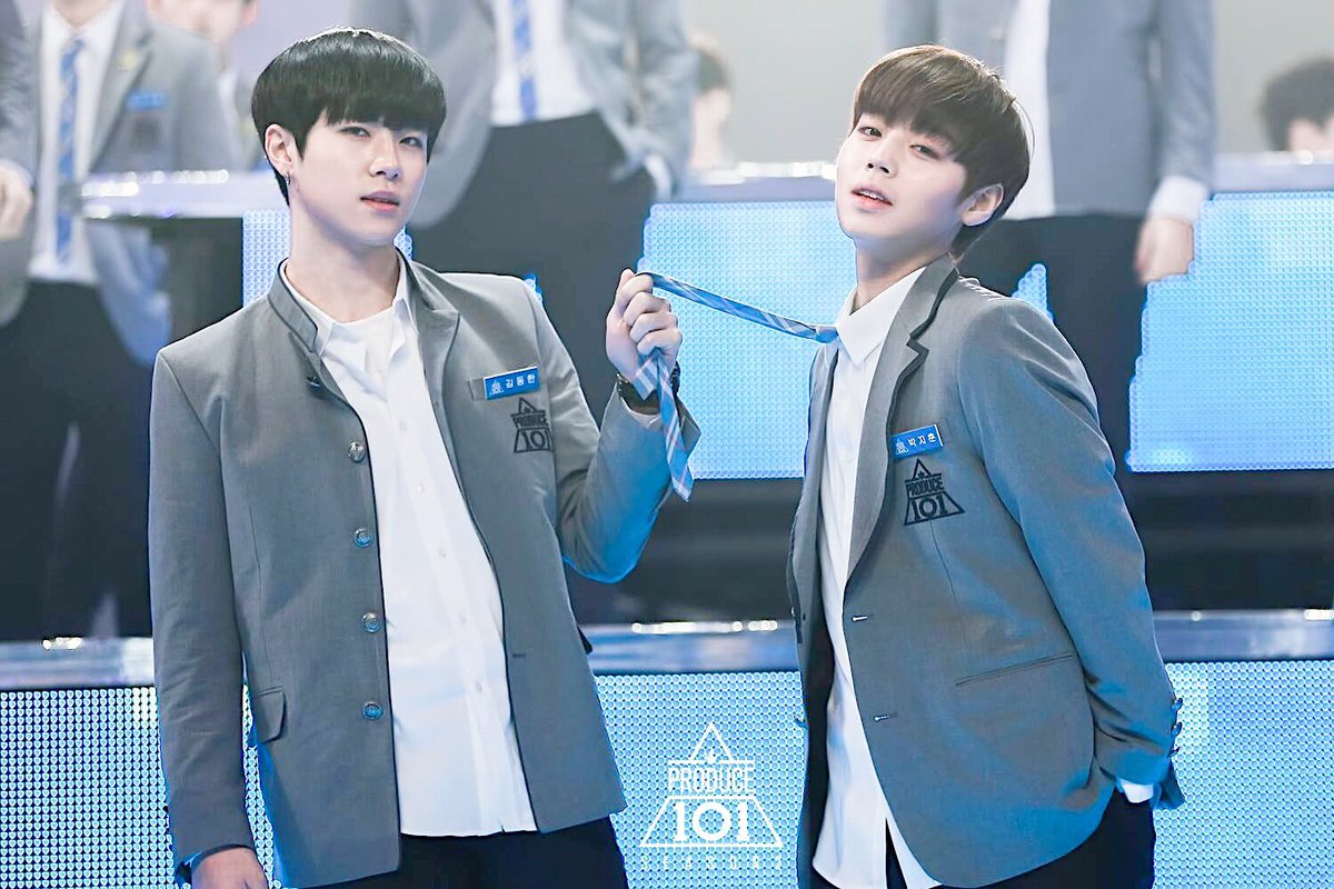 For_don9han's tweet photo. #프로듀스101 #produce101 #김동한 #박지훈 
둘이 너무 이쁘다💛 https://t.co/JbBkNjwmlh
