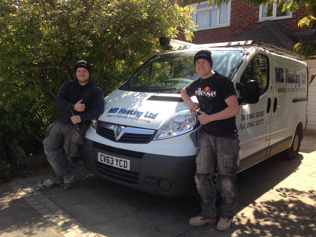 MB Heating lads on a Speedfit Underfloor trial in Wilmslow