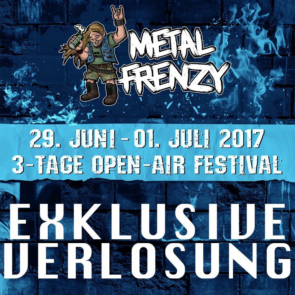Wir verlosen 3-Tages-Tickets inkl. Camping für das Metal Frenzy! metalnews.de/aktionen/METAL…

#metalfrenzy #metal #metalnews #festival #sommer