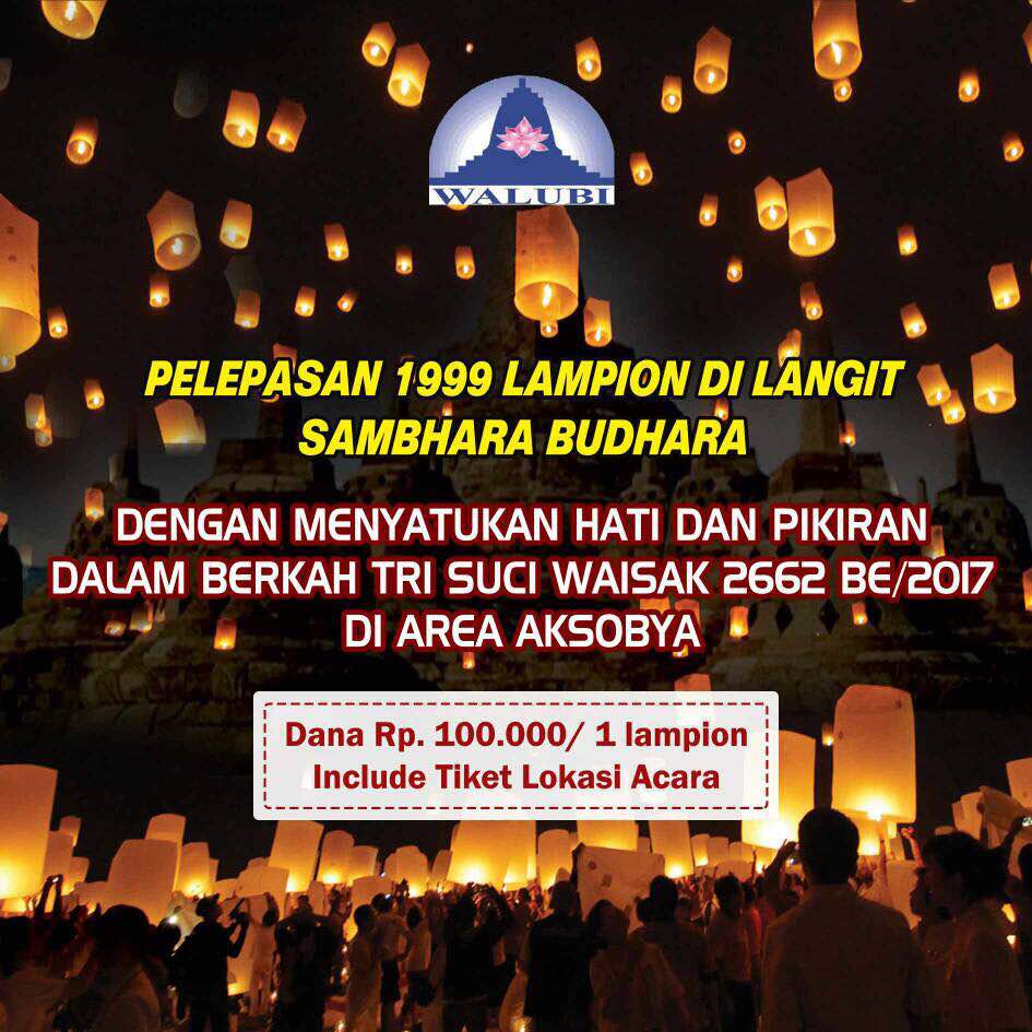 Ribuan doa dan ribuan harapan dalam ribuan lampion, akan menghiasi langit Sambhara Budhara malam ini #BorobudurWaisak