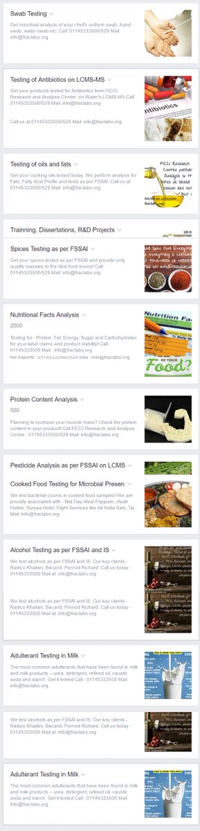 FRAC_labs's tweet photo. List of our #services for #FMCG brands!
Call us at : 01145333500/529
Mail: info@fraclabs.org https://t.co/GOIFHSZ7hd