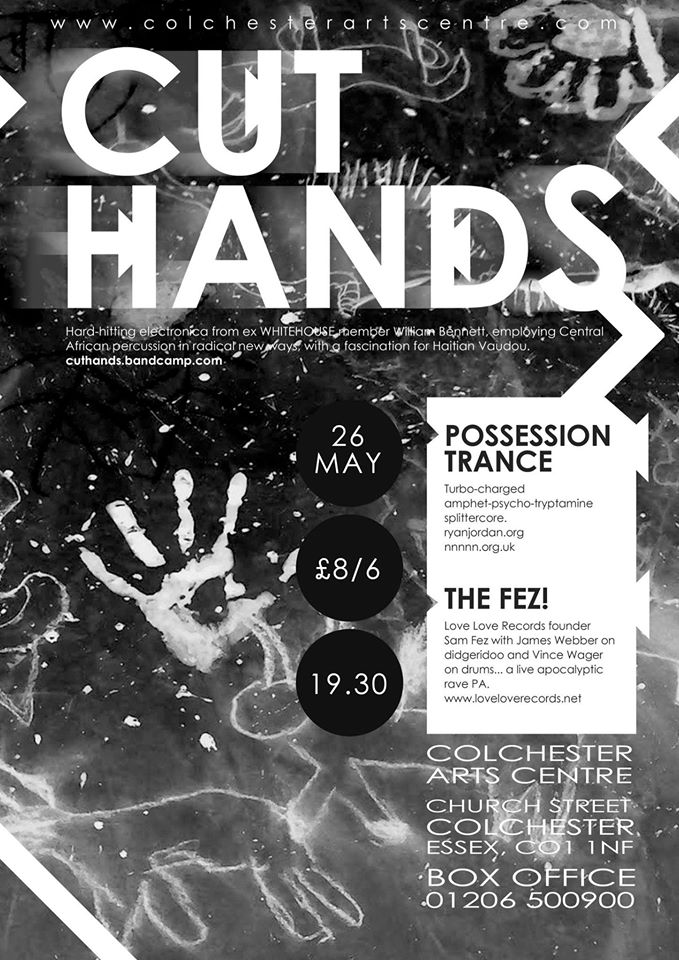 26th May 2017 <a href="/ColchesterArts/">ColchesterArtsCentre</a> <a href="/CutHands/">Cut Hands</a> <a href="/loveloverecords/">Love Love Records</a>