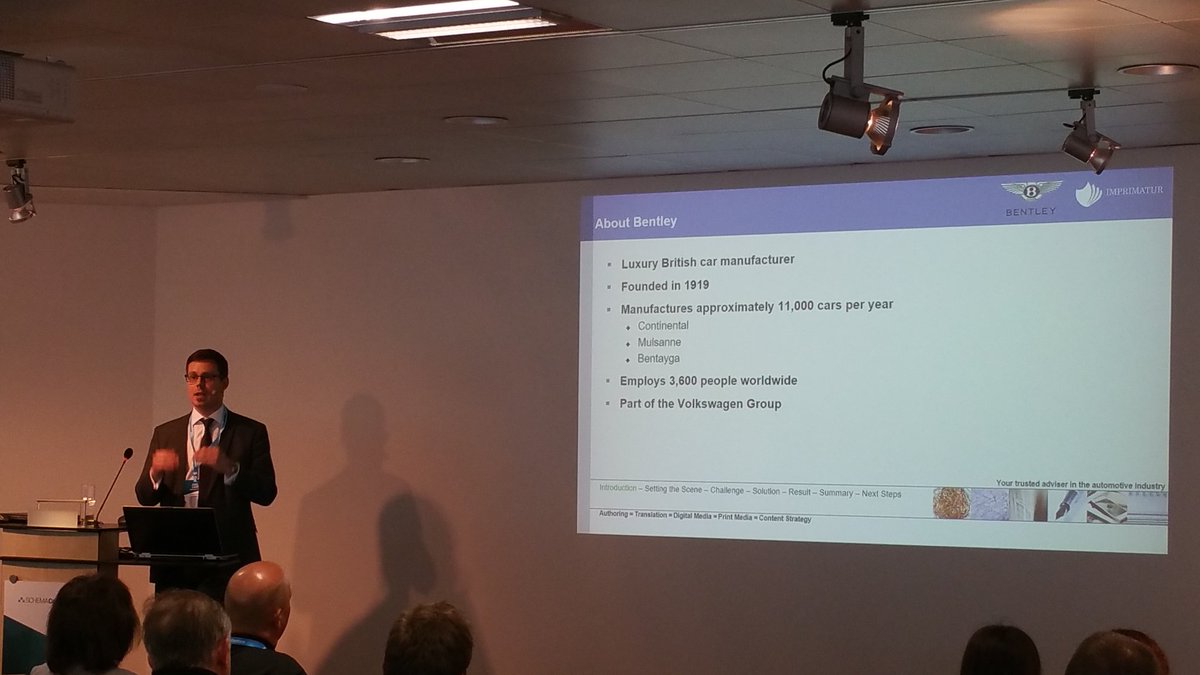 goettelseb's tweet photo. Highlight auf der #schemacon @i_Schema spricht über ST4 bei Bentley für on-board Bedienungsanleitungen https://t.co/BwrT3Fef17
