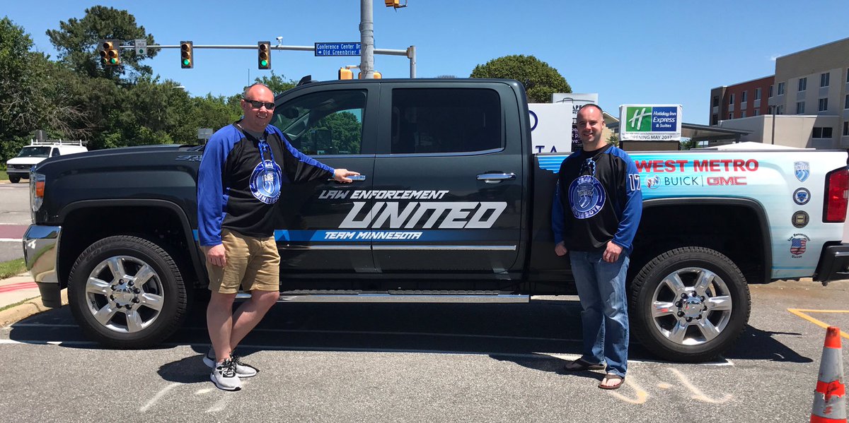 EdinaPoliceFire's tweet photo. Dept. members are joining in a 250 mile bicycle ride from Virginia to D.C. to remember fallen officers. #LEUnited #LEUteamMN #OMDP #COPS https://t.co/3reL6c8pi1