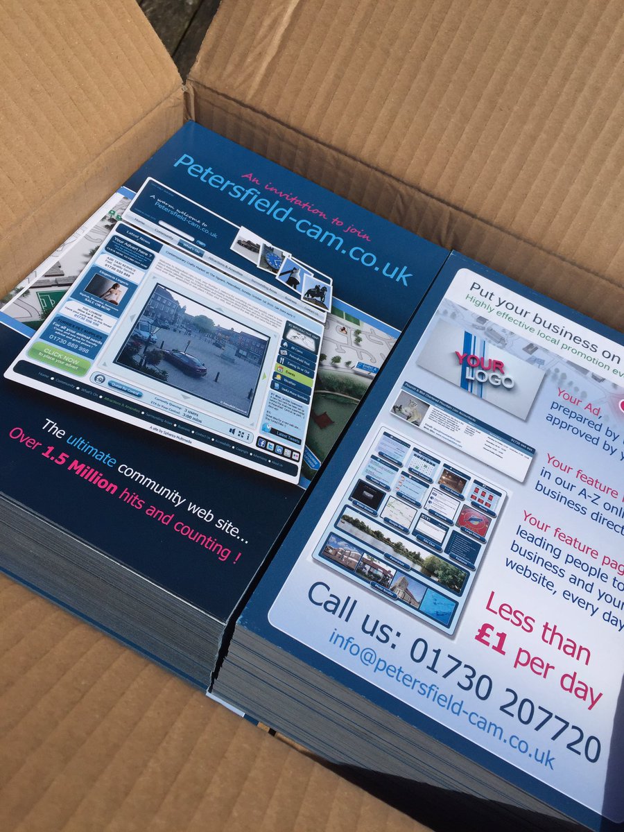 The sun is shining &amp; our fab new flyers have just arrived! petersfield-cam.co.uk #Petersfield  #Hampshire #Southdowns