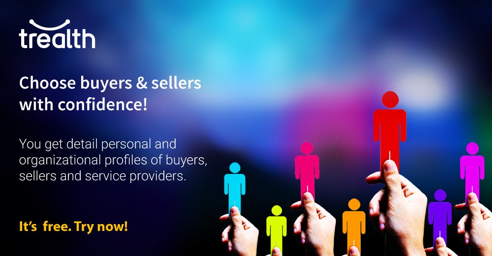 TrealthInc's tweet image. trealth.com -- Choose buyers &amp;amp; sellers with confidence!
