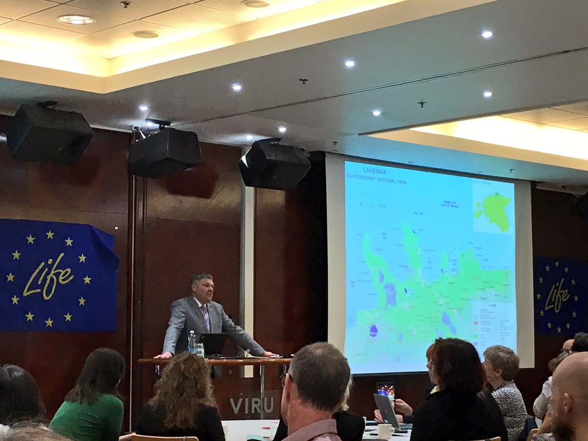 Env Min <a href="/MPomerants/">Marko Pomerants</a> kicking off <a href="/LIFE_Programme/">Abi Lopez</a> platform on translating the ecosystem services concept into decision making #LIFEBelini