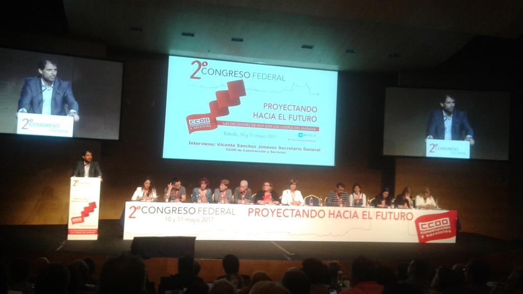 CCOOHabitat_EU's tweet photo. #vsanchez presenta el informe general en #2CProyectandoFuturo en Toledo "sin #construcciónyservicios no hay futuro" https://t.co/x0I2H99OLJ
