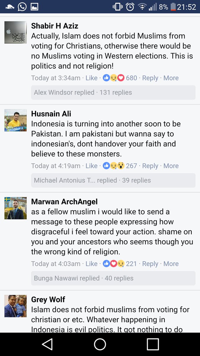 agoldiea's tweet photo. Sebuah kolom komen dari berita international. Mayoritas umat muslim dari negara lain loh ini yg ngomong. https://t.co/b5lRho6PNx