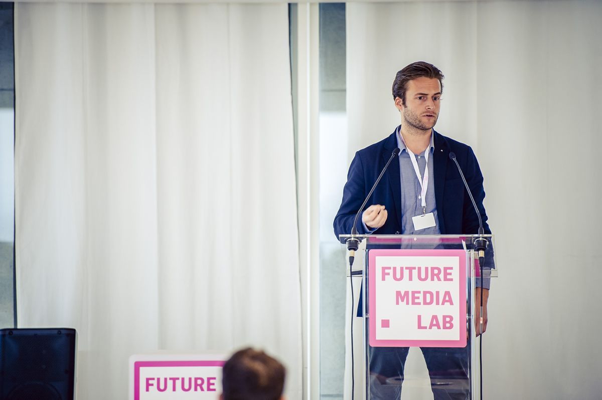 Pitching at Future Media Lab Conference 2017 about how to monetize content by monitoring content online #FML17 #matchhamster